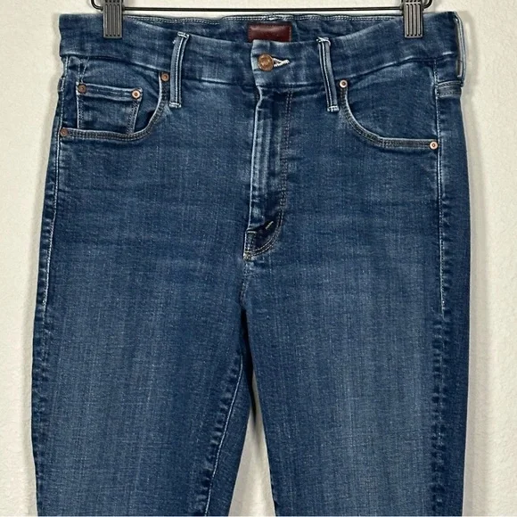 MOTHER The Looker Ankle Fray Jeans in Hot Spring - Size 27 - Picture 4 of 9